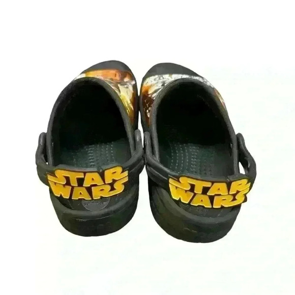 Crocs Creative Kids Size 10/11 Star Wars The Force Awakens Black Clogs - Picture 3 of 5